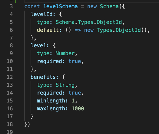 Background database schema